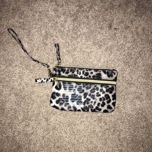 Leopard Print Clutch Wallet